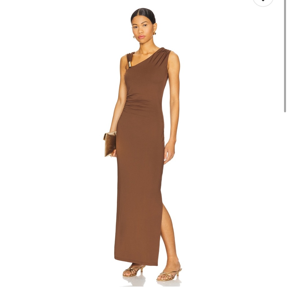 REVOLVE x SNDYS Baylee Maxi Dress in Mocha - Picture 2 of 6